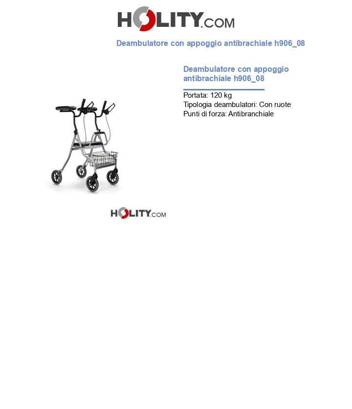 Deambulatore con appoggio antibrachiale h906_08