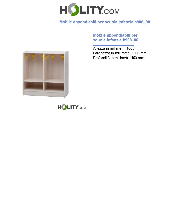 Mobile appendiabiti per scuola infanzia h908_100