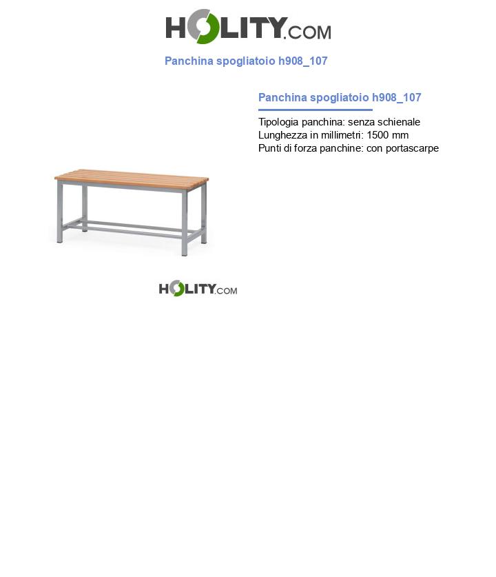 Panchina spogliatoio h908_107