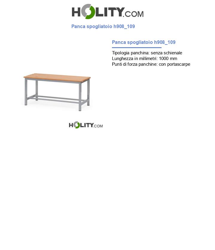 Panca spogliatoio h908_109