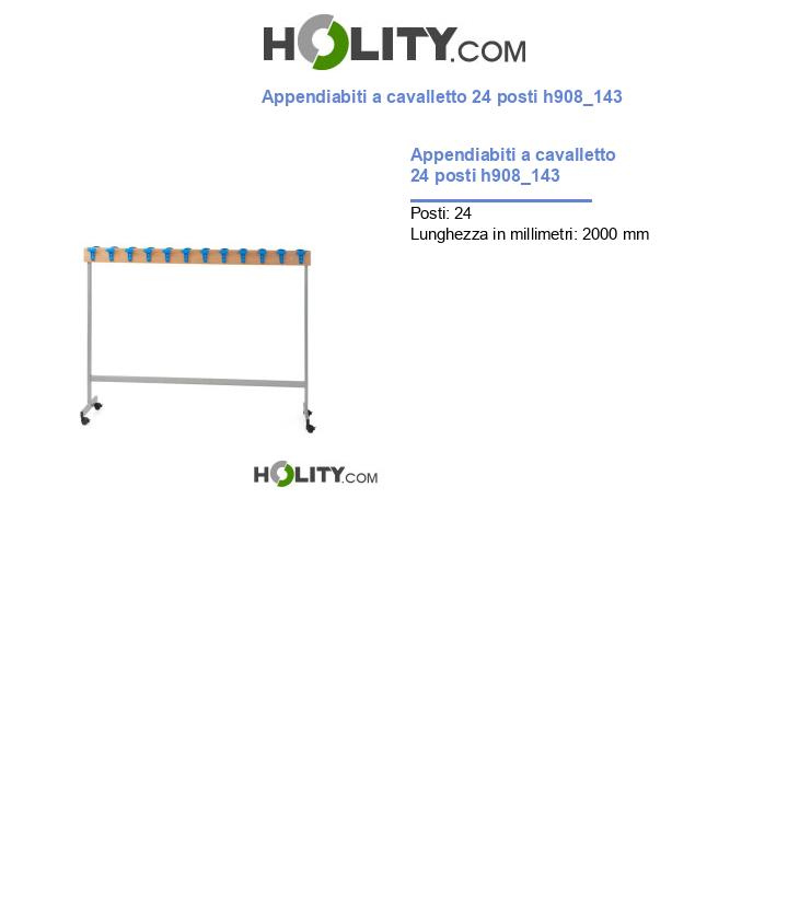 Appendiabiti a cavalletto 24 posti h908_143