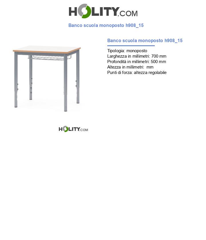 Banco scuola monoposto h908_15