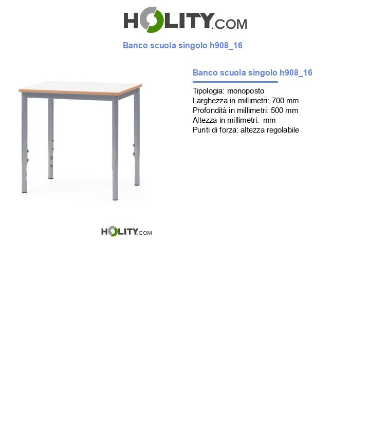 Banco scuola singolo h908_16