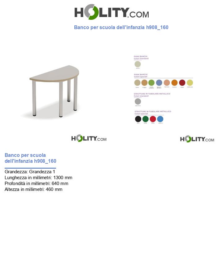 Banco per scuola dell'infanzia h908_160