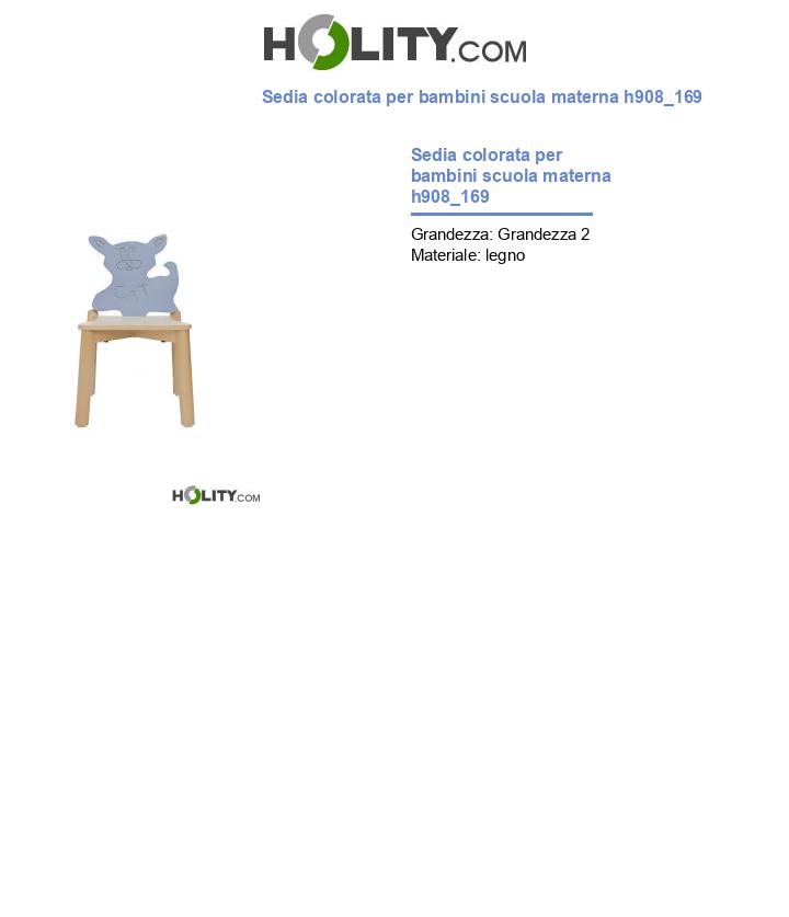 Sedia colorata per bambini scuola materna h908_169