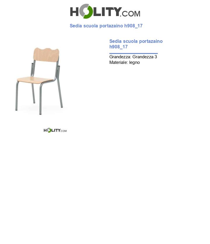 Sedia scuola portazaino h908_17