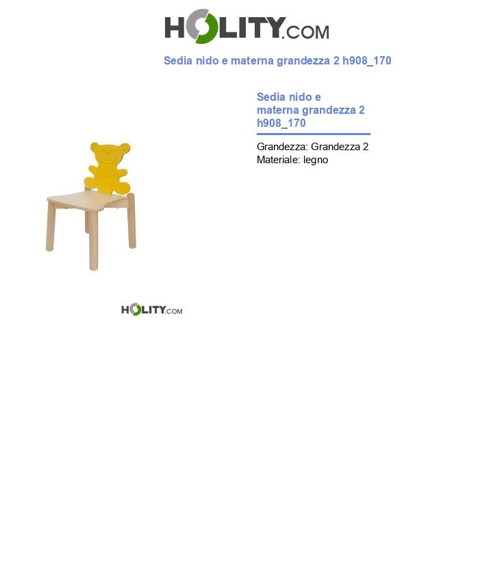 Sedia nido e materna grandezza 2 h908_170