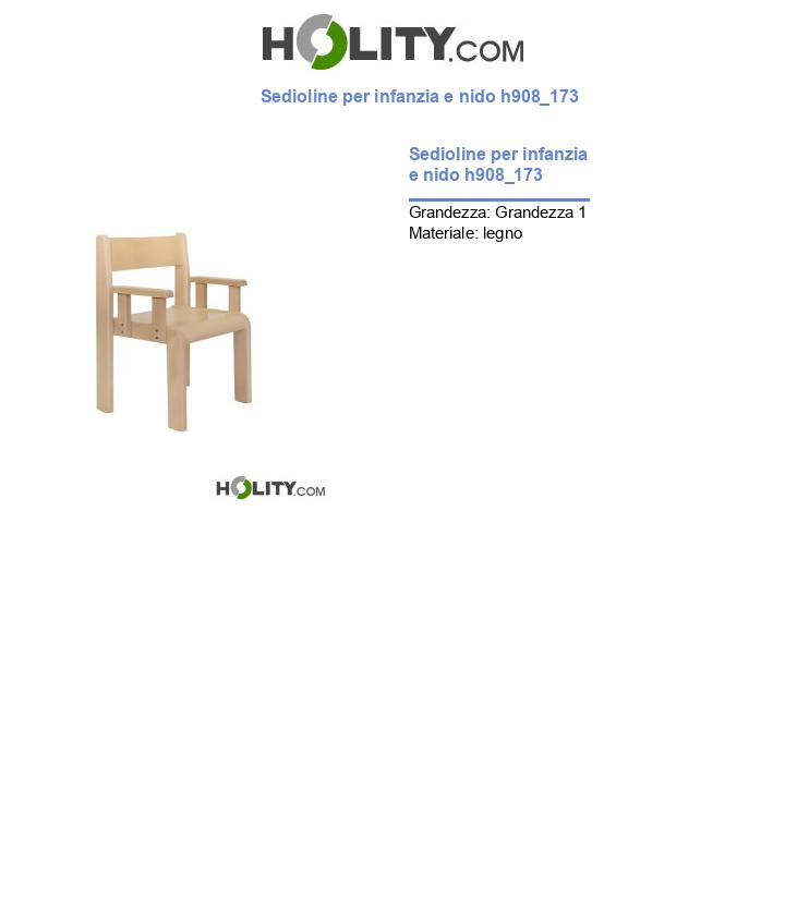 Sedioline per infanzia e nido h908_173