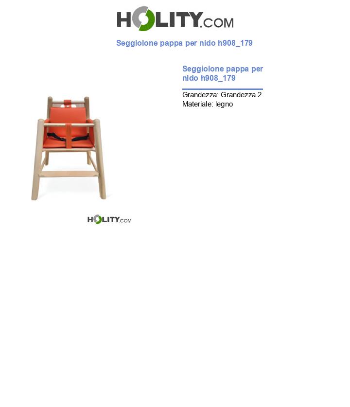 Seggiolone pappa per nido h908_179