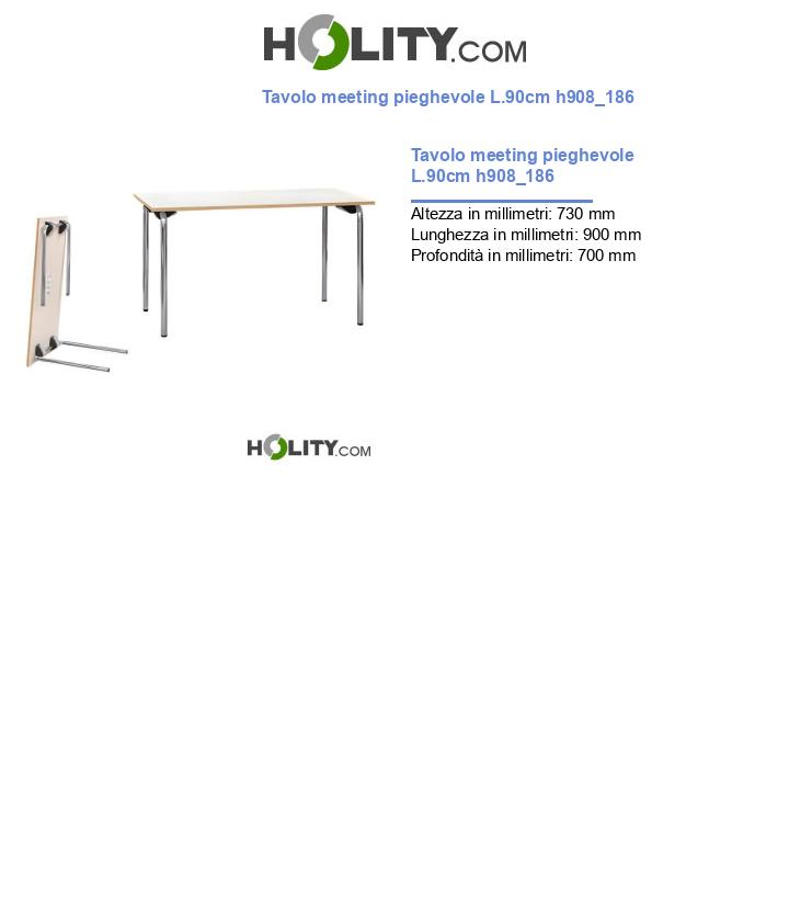 Tavolo meeting pieghevole L.90cm h908_186