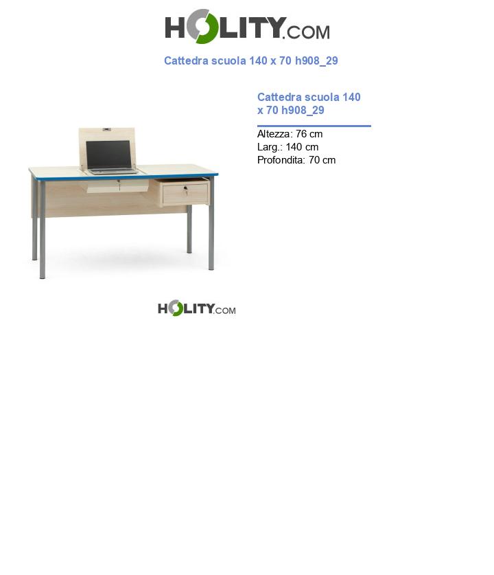 Cattedra scuola 140 x 70 h908_29