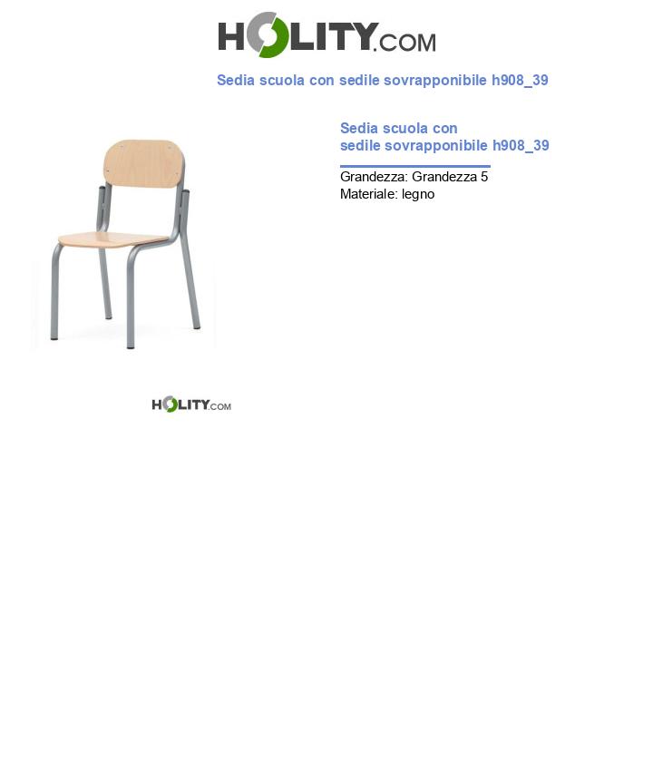 Sedia scuola con sedile sovrapponibile h908_39