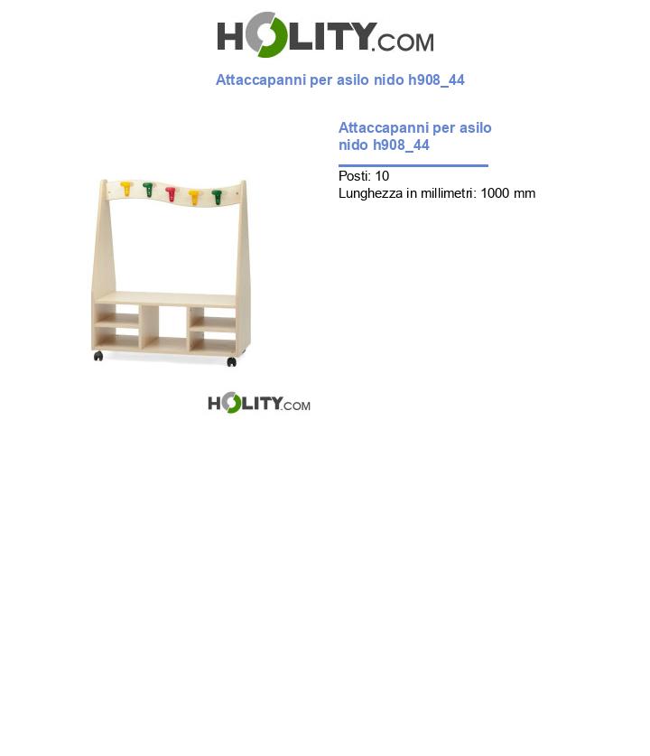 Attaccapanni per asilo nido h908_44
