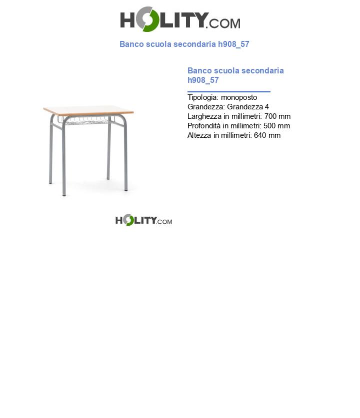 Banco scuola secondaria h908_57