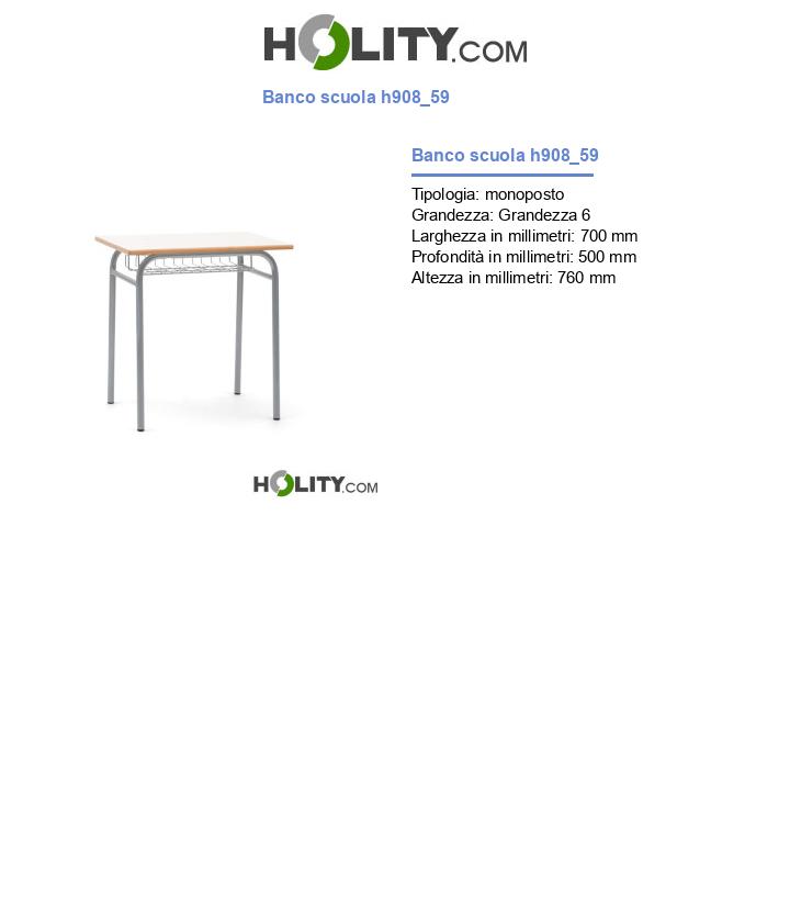 Banco scuola h908_59
