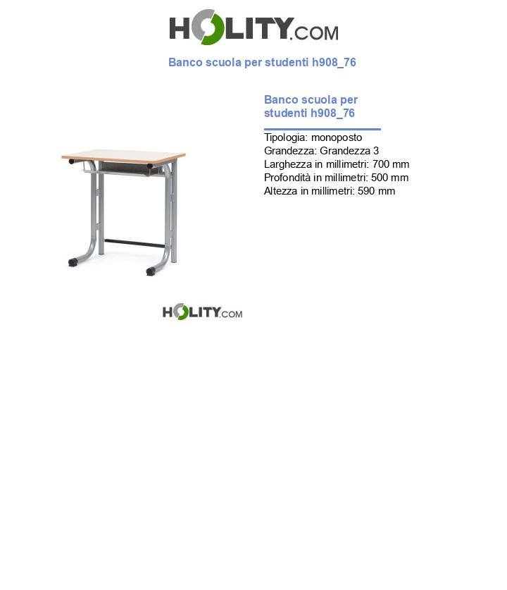Banco scuola per studenti h908_76