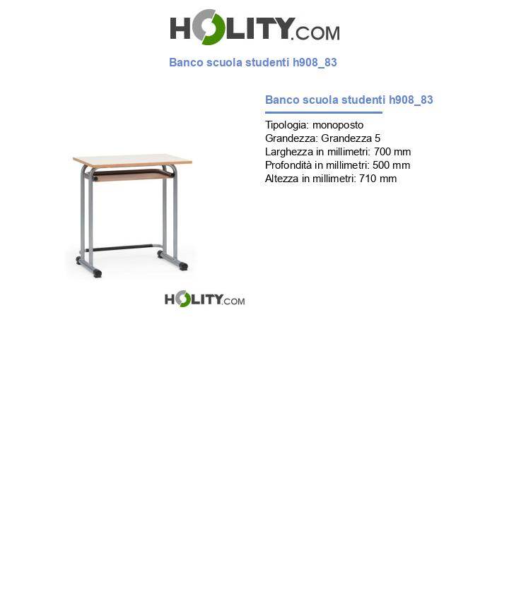 Banco scuola studenti h908_83