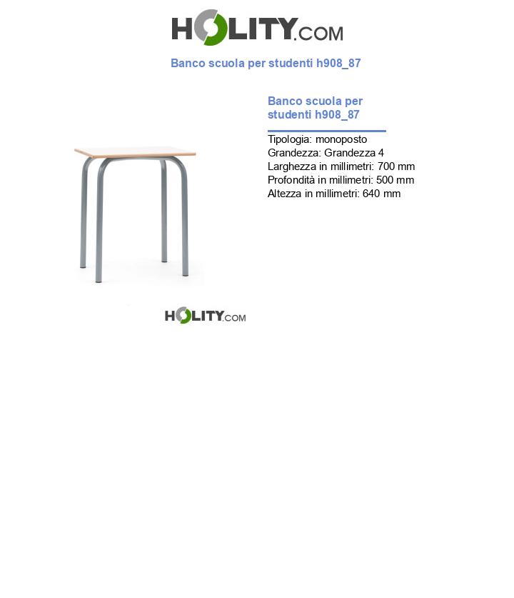 Banco scuola per studenti h908_87