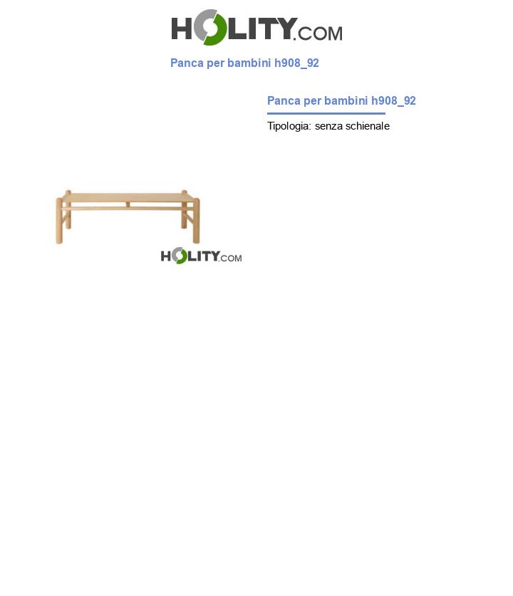 Panca per bambini h908_92