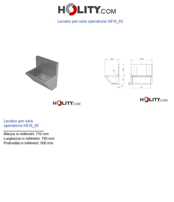 Lavabo per sala operatoria h910_03