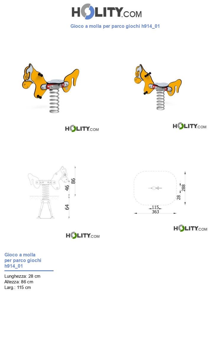 Gioco a molla per parco giochi h914_01