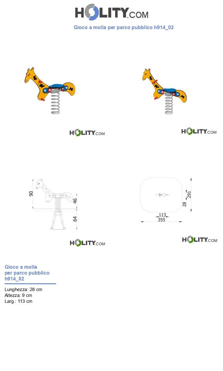 Gioco a molla per parco pubblico h914_02