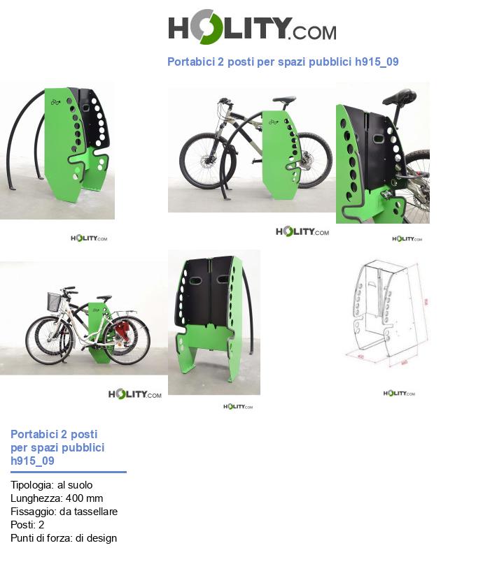 Portabici 2 posti per spazi pubblici h915_09