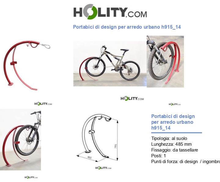 Portabici di design per arredo urbano h915_14