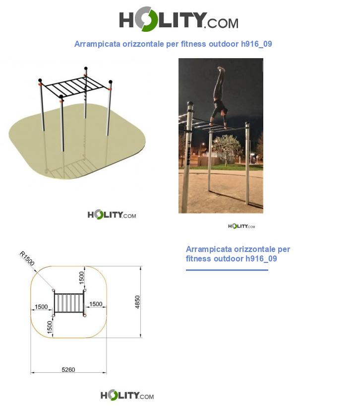 Arrampicata orizzontale per fitness outdoor h916_09