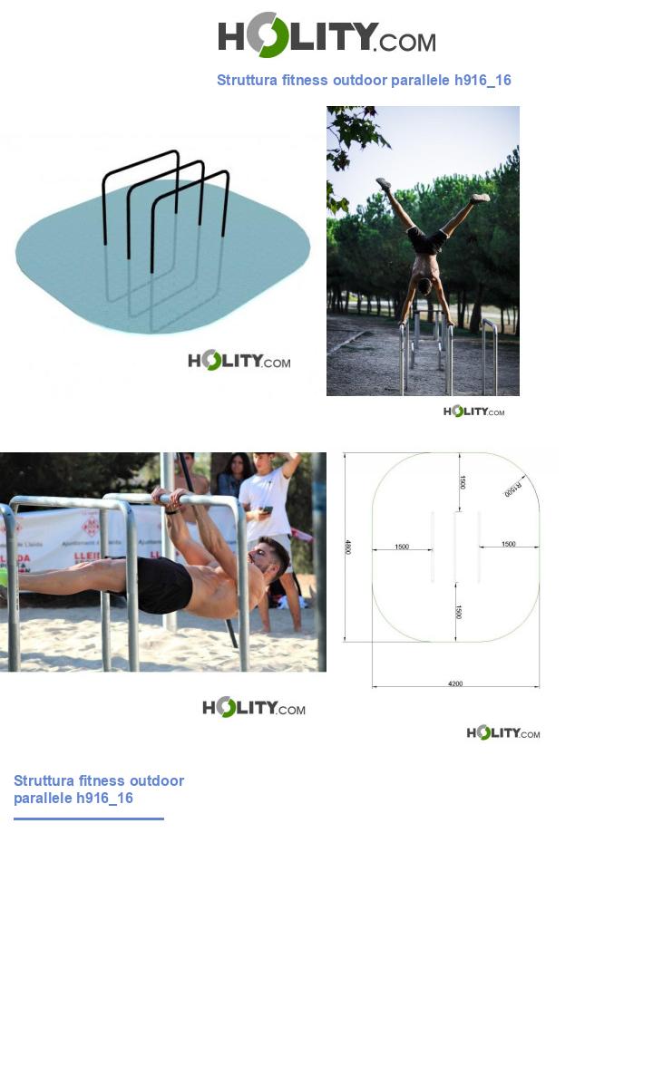 Struttura fitness outdoor parallele h916_16