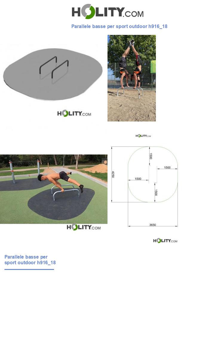 Parallele basse per sport outdoor h916_18