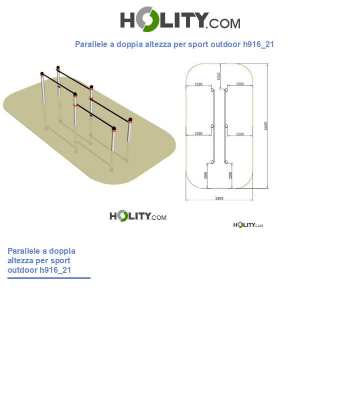 Parallele a doppia altezza per sport outdoor h916_21