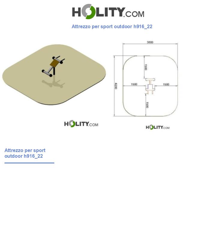 Attrezzo per sport outdoor h916_22