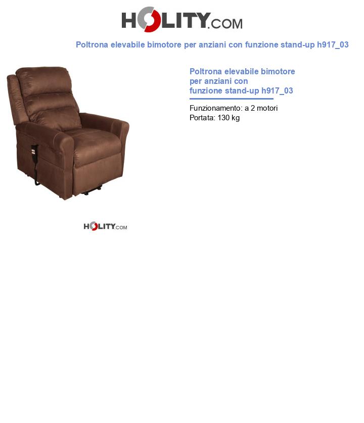 Poltrona elevabile bimotore per anziani con funzione stand-up h917_03