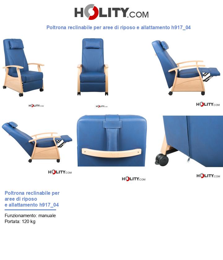 Poltrona reclinabile per aree di riposo e allattamento h917_04