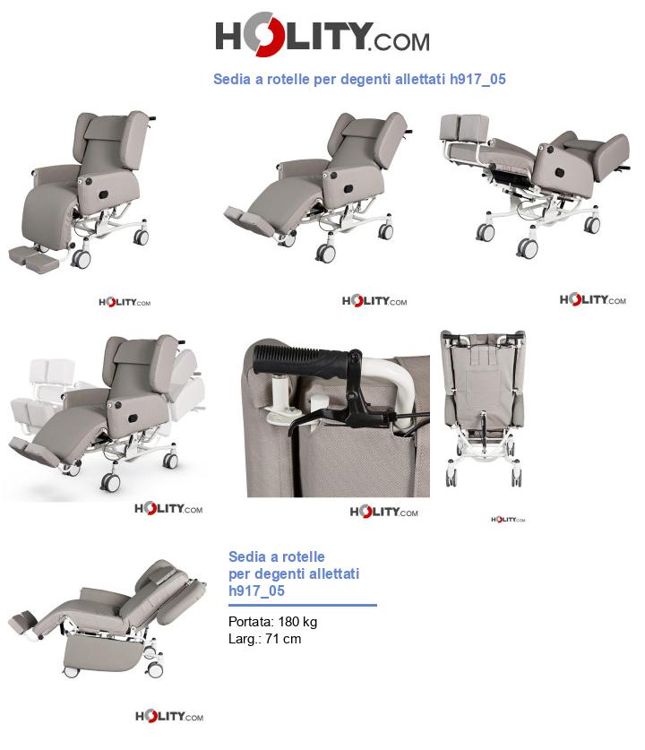 Sedia a rotelle per degenti allettati h917_05