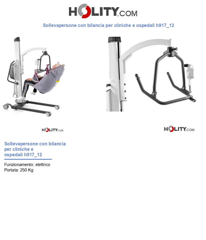 Sollevapersone con bilancia per cliniche e ospedali h917_12