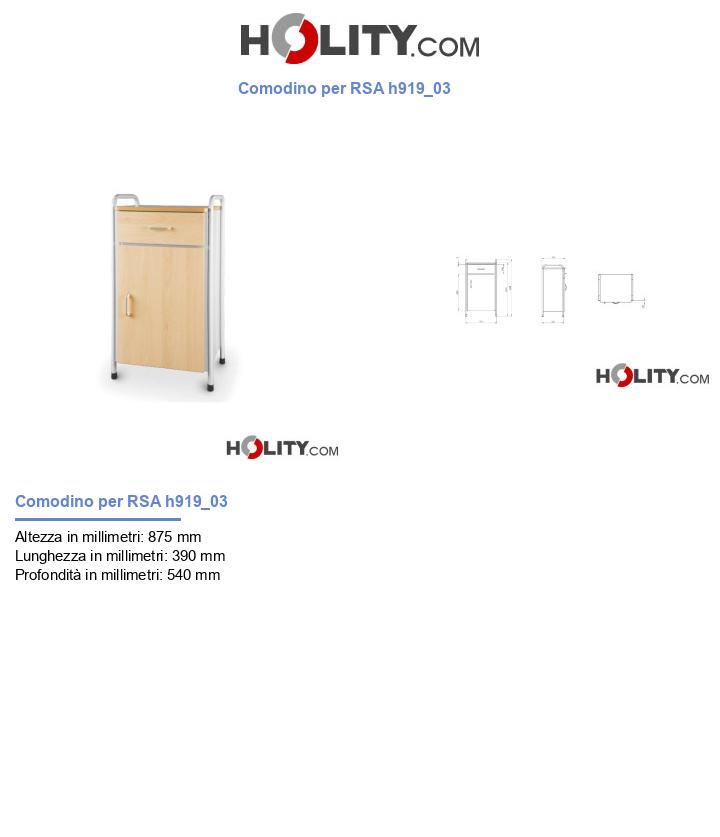 Comodino per RSA h919_03