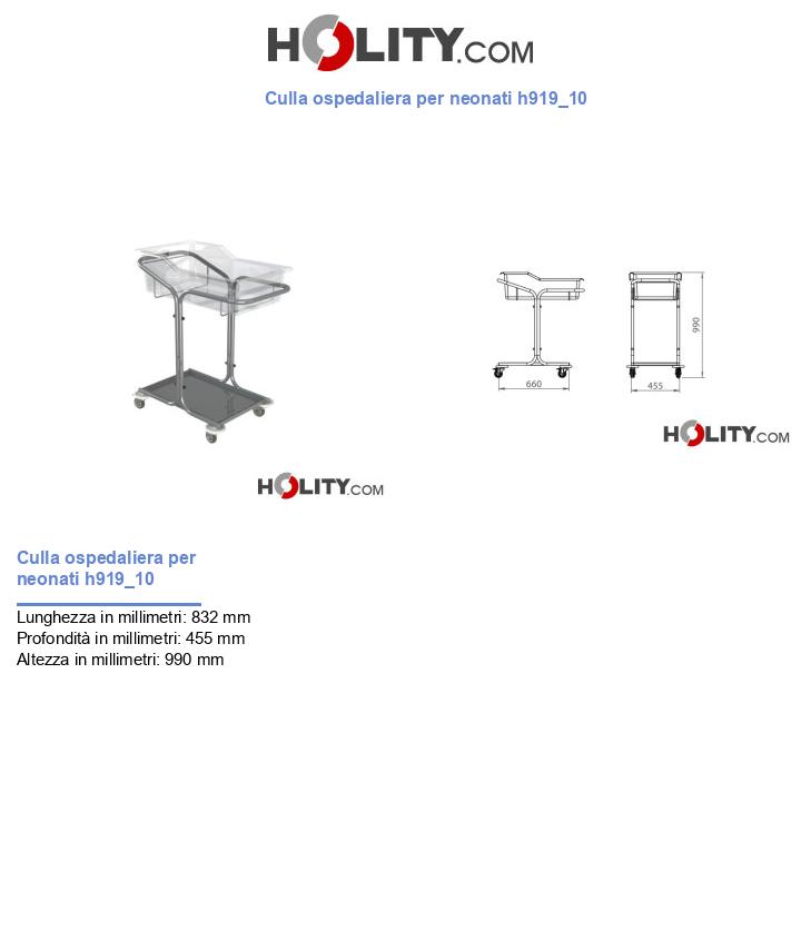 Culla ospedaliera per neonati h919_10