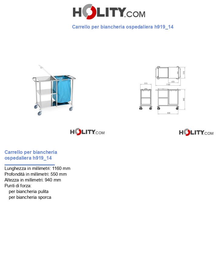 Carrello per biancheria ospedaliera h919_14