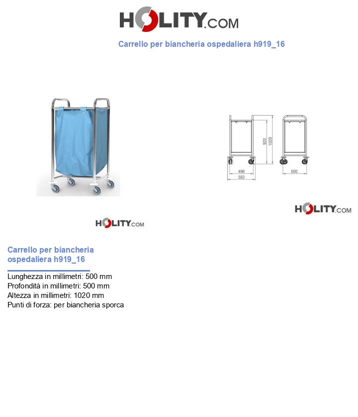 Carrello per biancheria ospedaliera h919_16