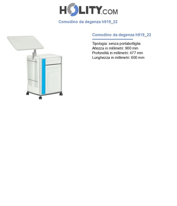 Comodino da degenza h919_22