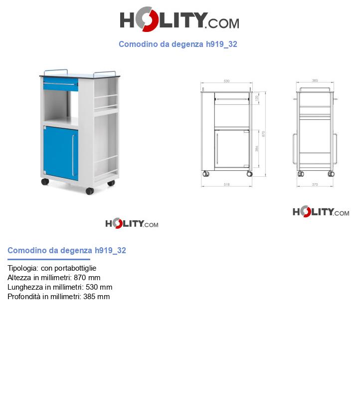Comodino da degenza h919_32