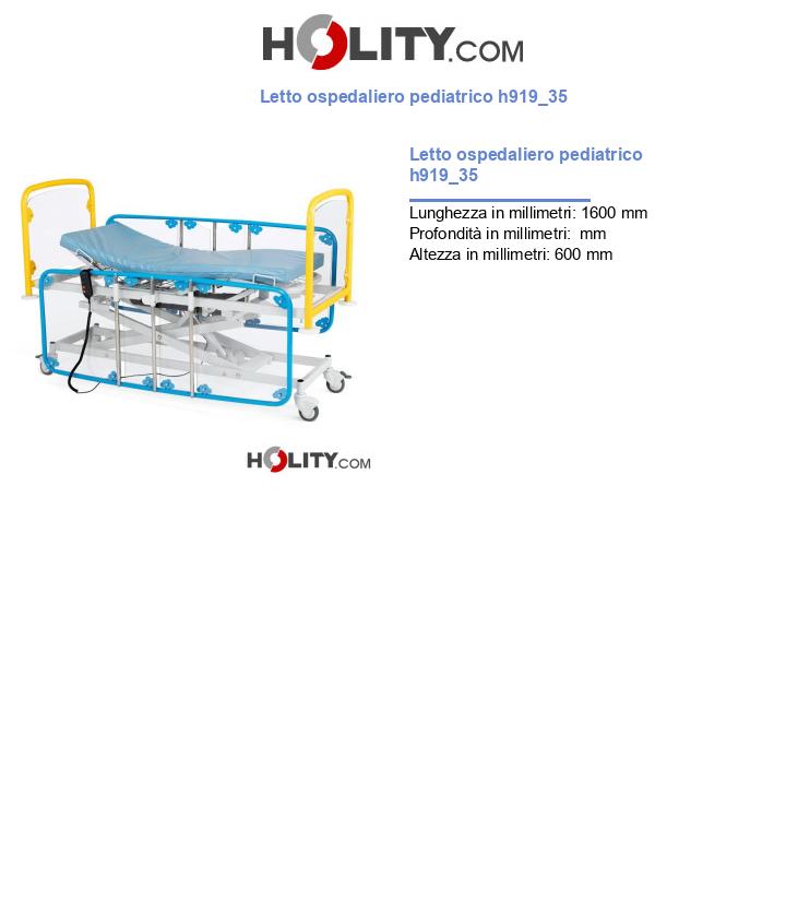Letto ospedaliero pediatrico h919_35