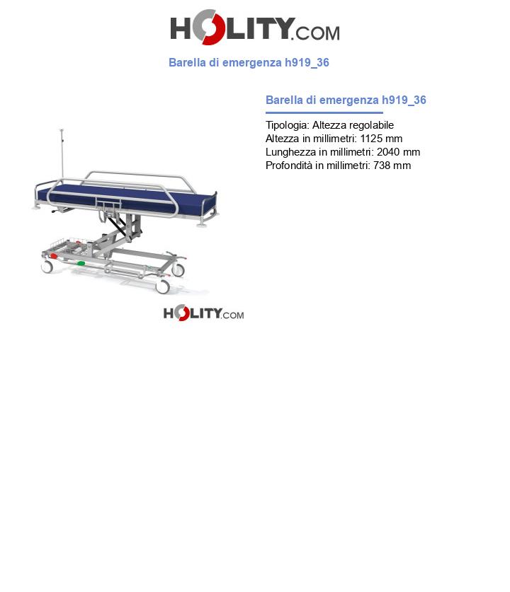 Barella di emergenza h919_36