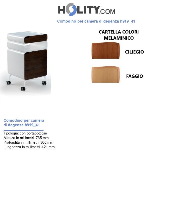 Comodino per camera di degenza h919_41