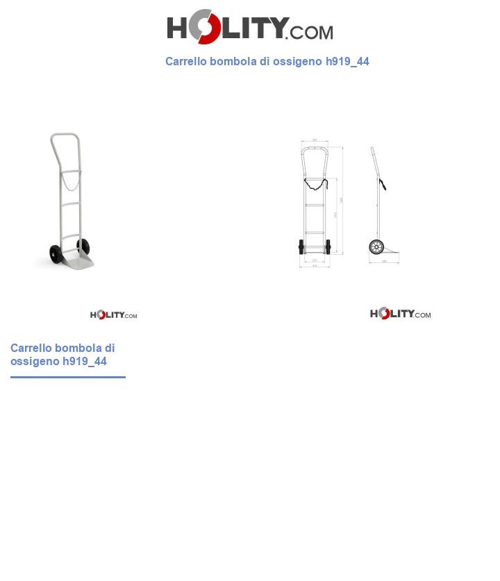 Carrello bombola di ossigeno h919_44