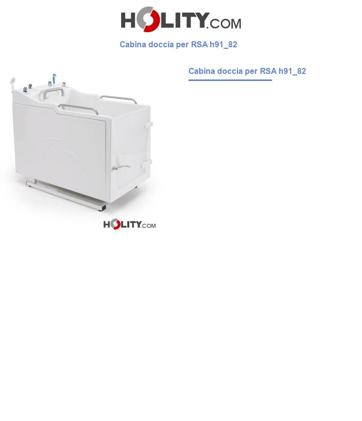 Cabina doccia per RSA h91_82