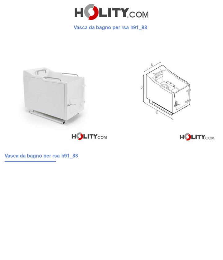Vasca da bagno per rsa h91_88