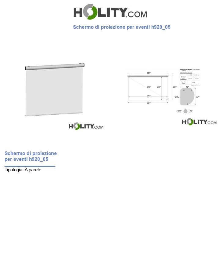 Schermo di proiezione per eventi h920_05